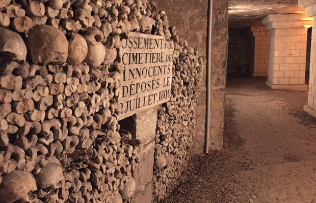 Catacombs of Paris in France