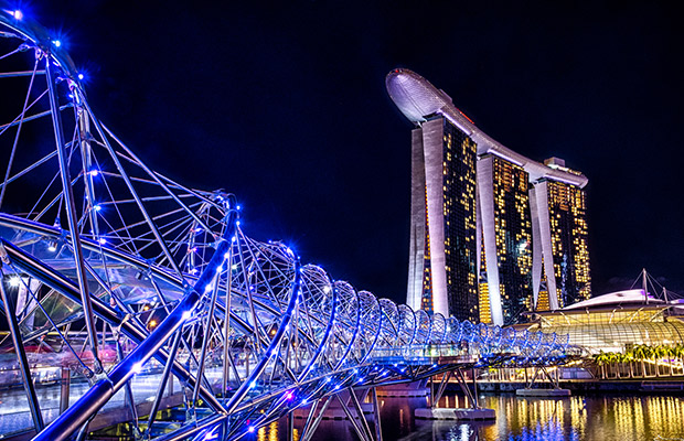 Helix Bridge in Singapore