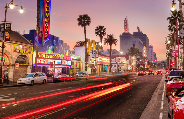 Hollywood Boulevard in USA