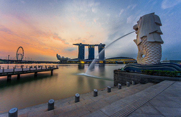 Merlion Park in Singapore