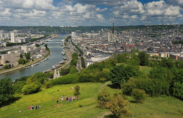 Rouen Panorama De La Côte Sainte Catherine