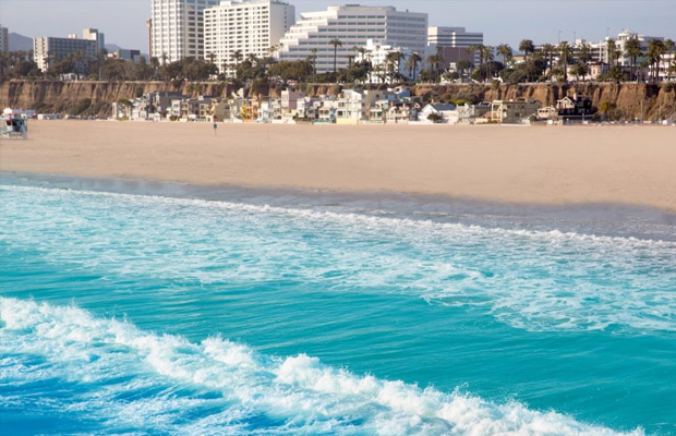 Santa Monica State Beach in USA